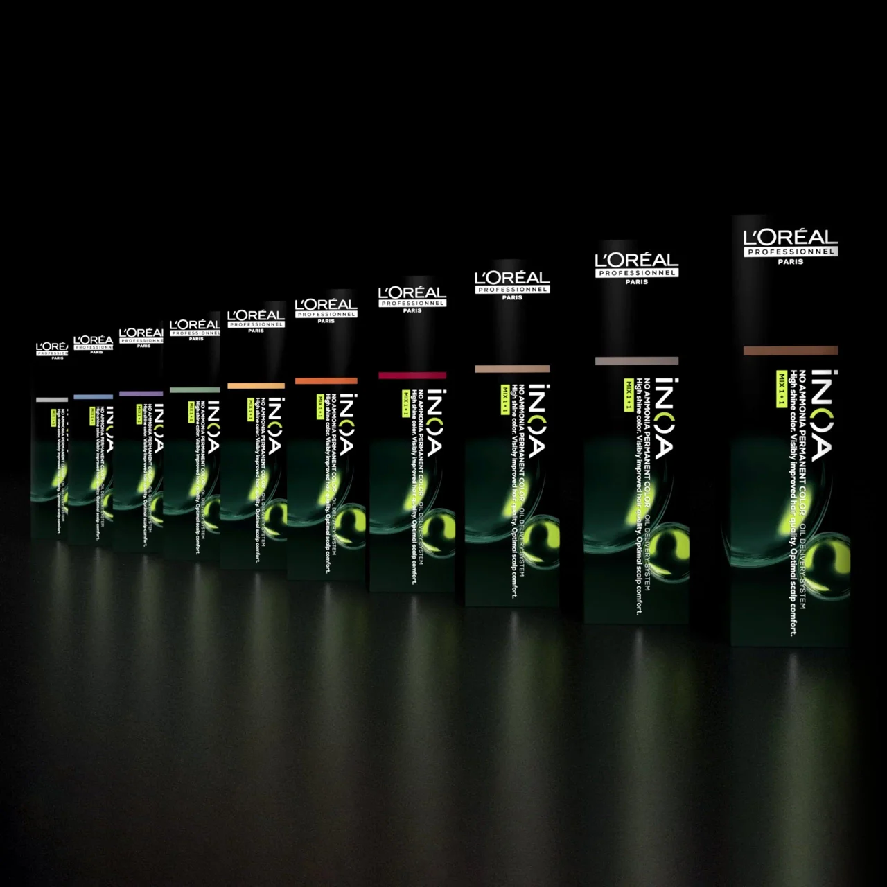 Universo de coloración INOA de L’Oréal Professionnel.