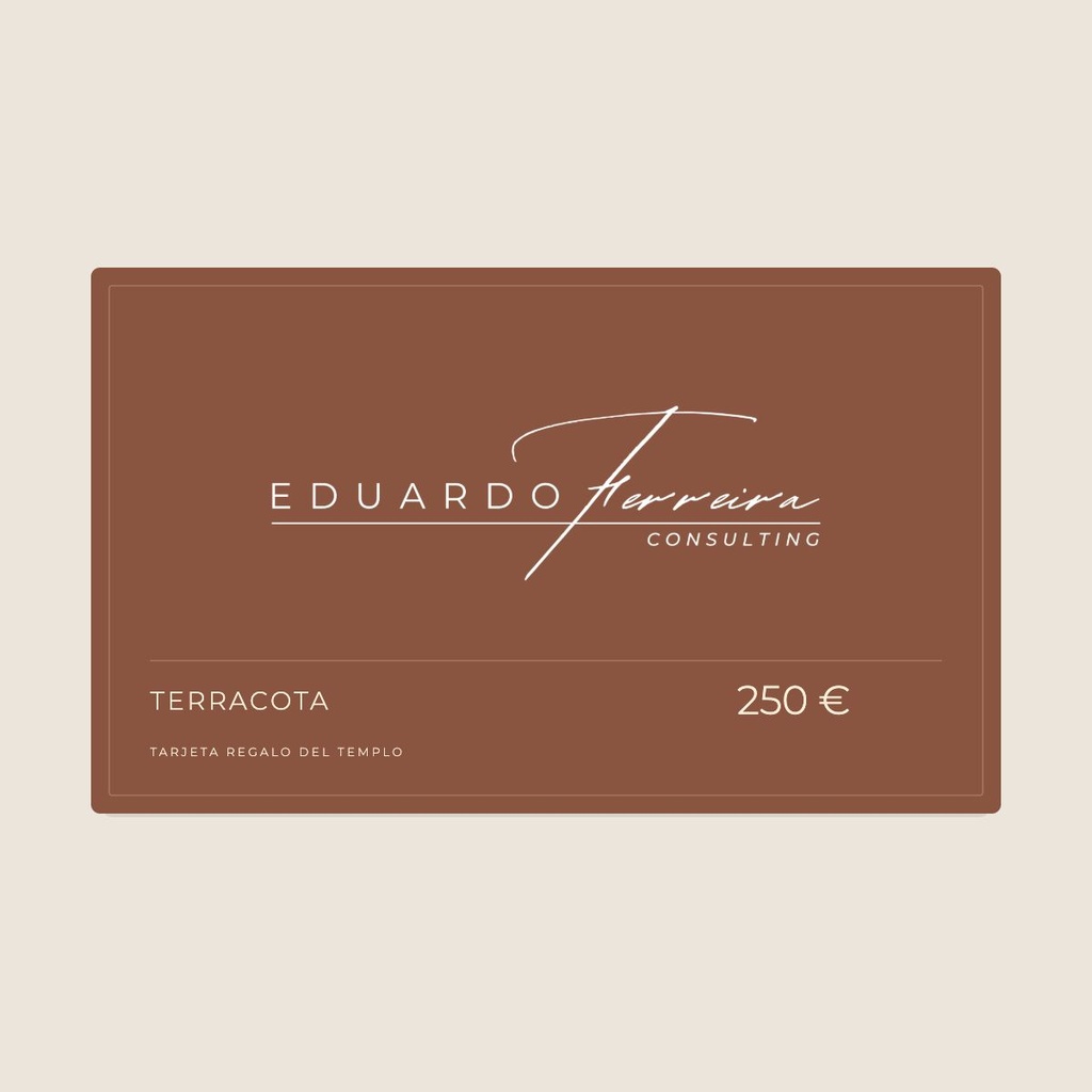 Tarjeta regalo del Templo